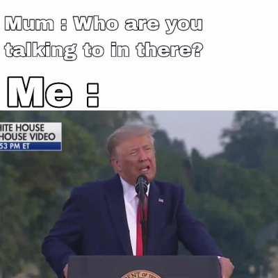 Playing VRC with family around be like :