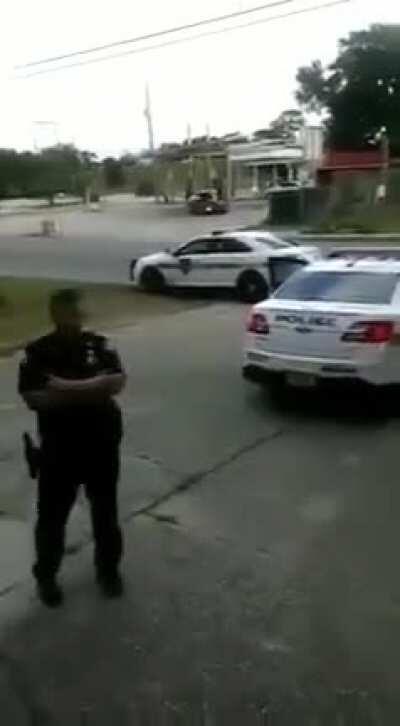 Woman asks police to move after they park their car on her property, they proceed to break her teeth.