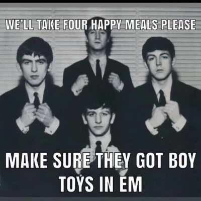 We’ll take 4 happy meals please