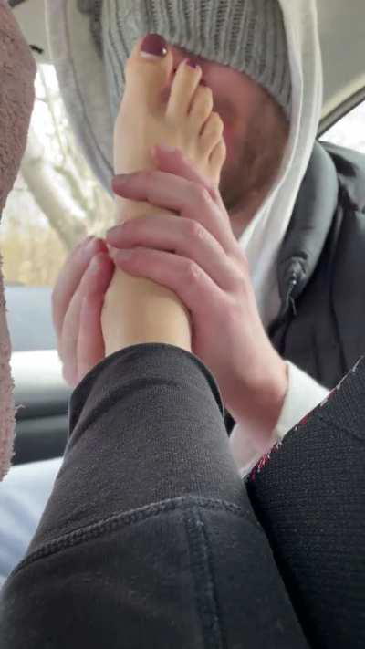 He begged me to stop the car. I think you understand..😅