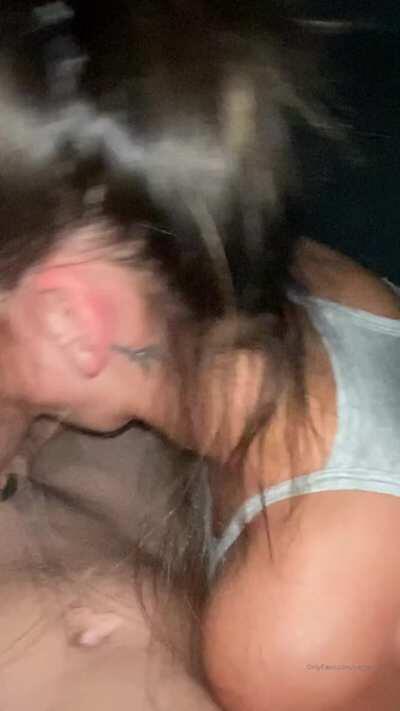 College Girl Gives An Amazing Blowjob