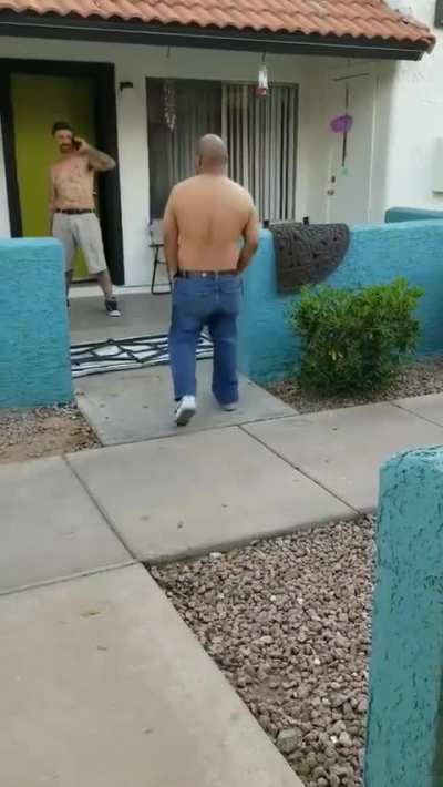 the baseball bat hit me