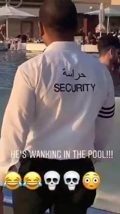 Having the time of his life.