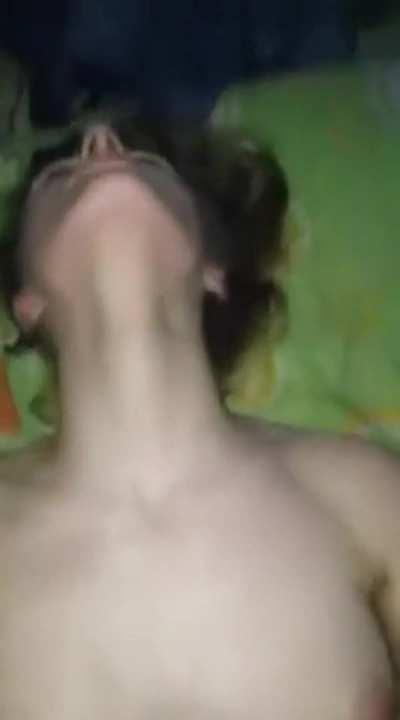 Tight White Girl Getting Railed!