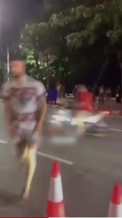 A group of girls in Thailand attacking and chasing Israeli tourists after they attempted to escape.