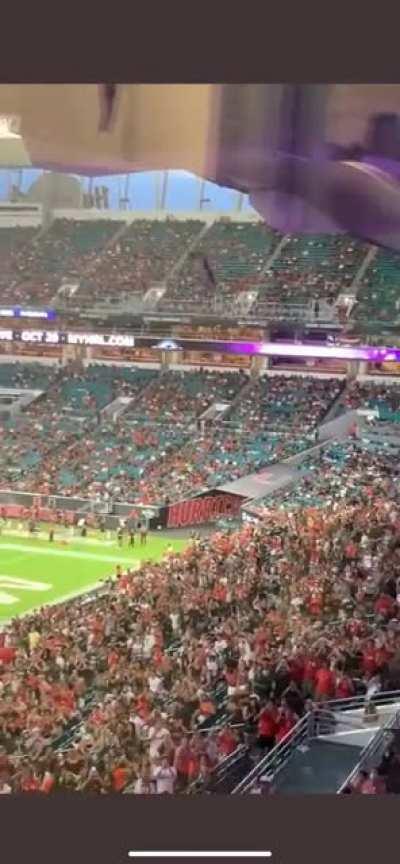 An amazing view of the theatrics at Miami’s game