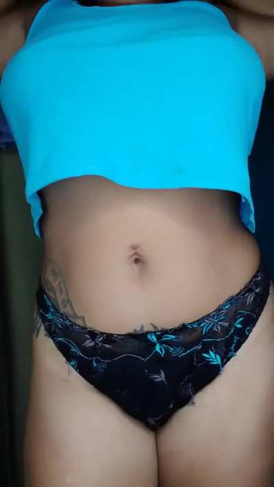 What would you put on her? A little oil, a little cream, Chantilly cream, would you make her sweat? There are so many options.