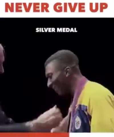 Never give up on your goals.