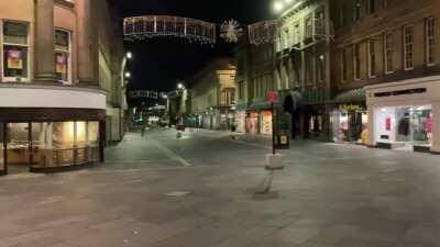 6am this morning. Town was like a movie set. I walked from Haymarket to Gateshead without seeing one human being.