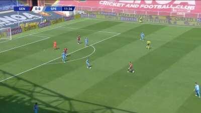 One of the best ekstraklasaboners of this season: Ivan Provedel (Spezia) and Mattia Destro (Genoa)