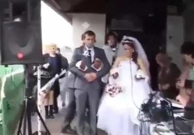 Typical wedding in Russia