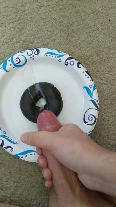 A delicious breakfast donut