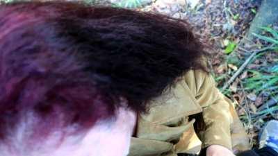 Amateur Blowjob into the woods with u/venusinlust [F]