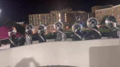 Me and my section playing “Ultra Instinct” Dragon Ball Super theme. How do we sound ?