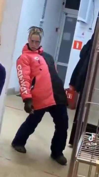 You probably won't get it, but the soundtrack is from Ukrainian salt ad. The first phrase basically means 