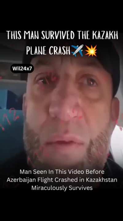 Man survives plan crash
