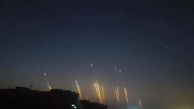 Iran lunch missiles. this was filmed from Iraq