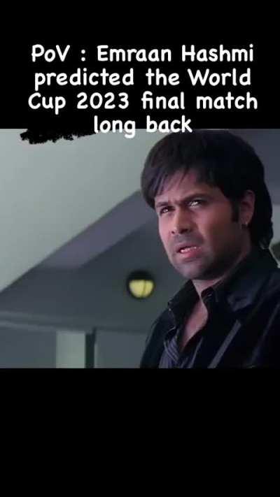 Lord Emraan Hashmi predicted the World Cup final 2023 long back