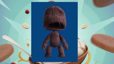 “Pickle Rick” copypasta meme but it’s Sackboy as Sacknana