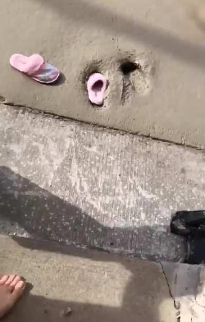 Oh... That's wet cement