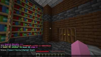 This was removed from r/Minecraft but I think you all will appreciate it here: The Library of Babel in Minecraft