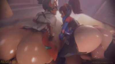 D.Va & Kiriko Getting Fucked
