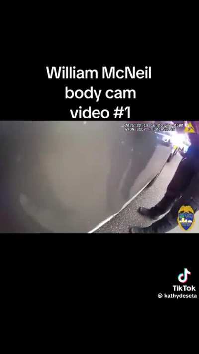 Body cam footage of the trending William McNeil arrest