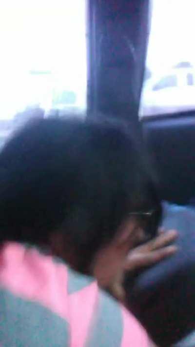 Wild car sex with cheating ex while her BF is at work! 