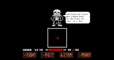 What if sans dodged the second slash?