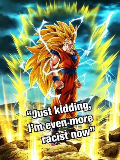 Racist Goku with Dokkan art