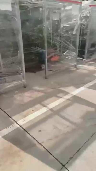 Chinese people are quarantined in plastic sheds in Zhengzhou, due to the zero-Covid policy.