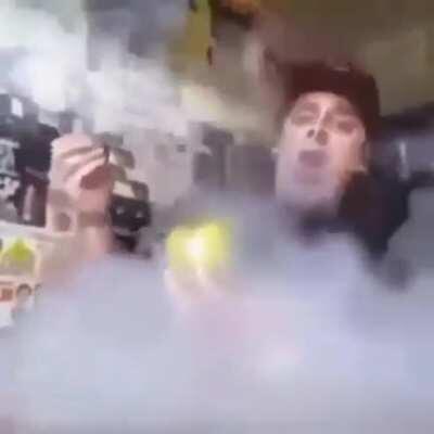 how do smoke come out his ears though