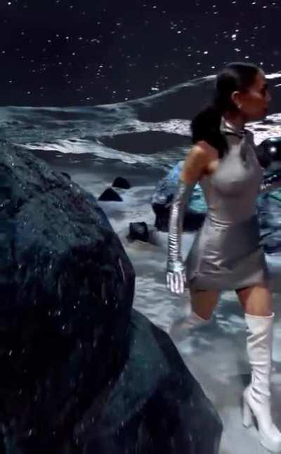 Ariana Grande - IG Video, Brightened, Dain'd, AI'd and shortened. Pokies. Has original Audio.