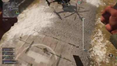 High stakes race to the helicopter