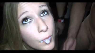 Well Behaved German Slut Gets Gangpied, Swallows a Load and Gets Her Creamfilled Pussy Eaten by Another Girl