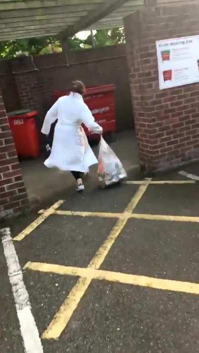 Taking out the trash