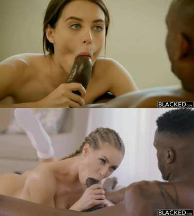 Lana Rhoades & Nicole Aniston Blowjob