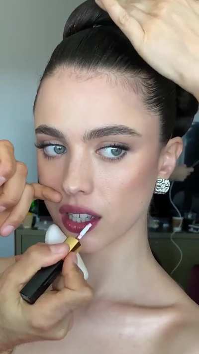 Margaret getting ready for the 2025 Oscar's