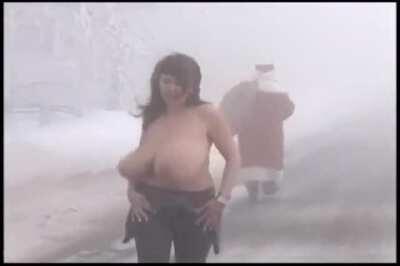 Nothing can distract Santa