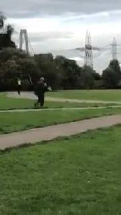 Todays Gladstone Park incident. Man attacking woman gets shot/killed by police.