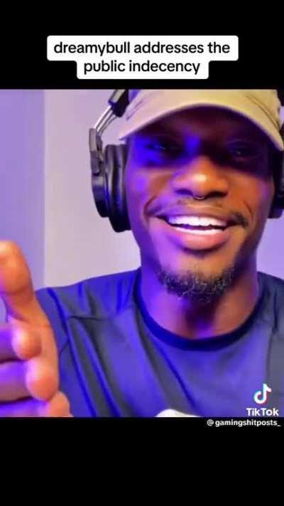 Dreamybull addresses the public indecency