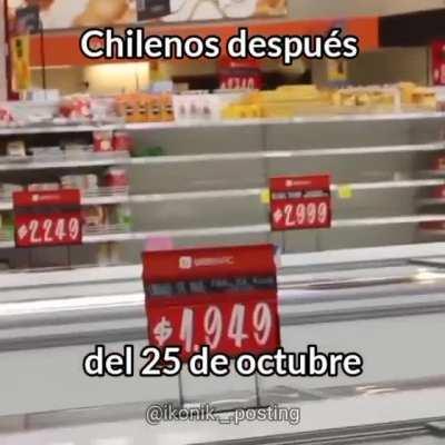 Esto será Chilezuela por culpa de los que votaron apruebo 😡😡😠😠 (ironía XD)