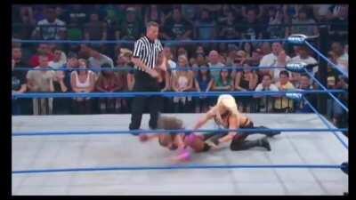 That pin though. Angelina destroys Brooke Tessmacher and doesn’t stop after the win.