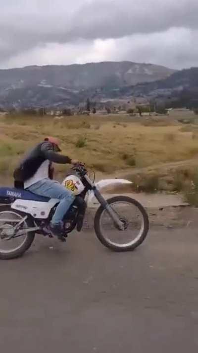 How not to ride a motorcycle
