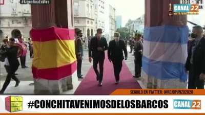Cúneo sobre la recepción el la Casa Rosada al Presidente Español