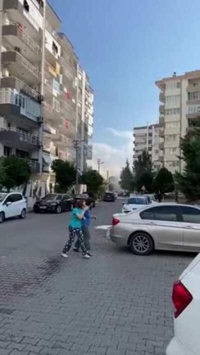 Building collapses after earthquake in İzmir, Turkey