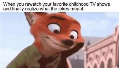 It's pretty weird why they would include those jokes in those cartoons