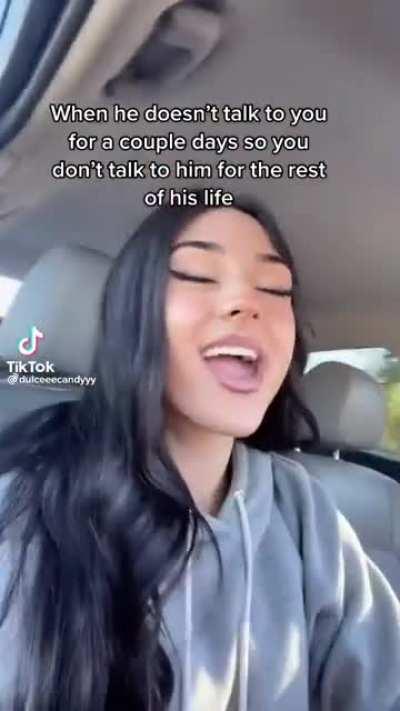 idk if this counts but like shes driving & filming. sounds like pretty “im the main character” energy