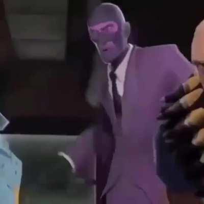 Purple spy is in the base