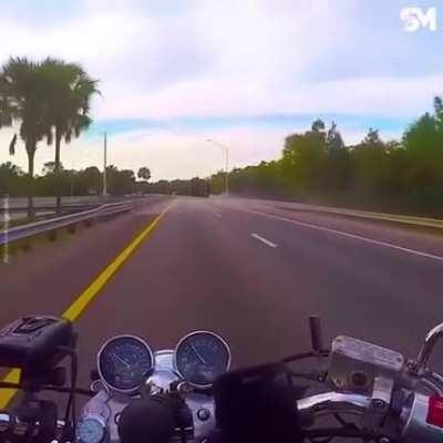 Motorcyclist was his guardian angel